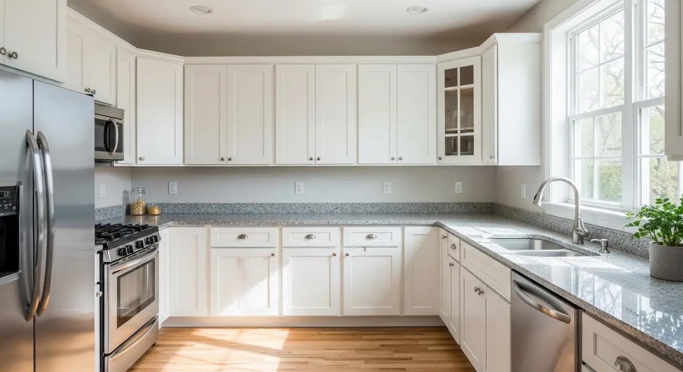 white kitchen cabinets