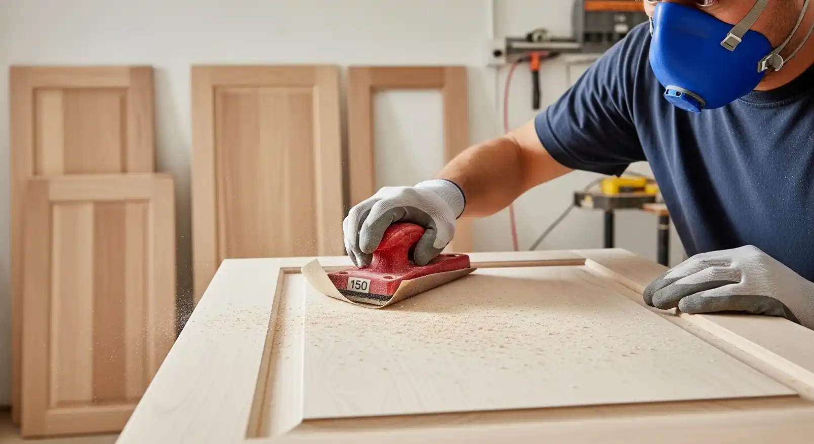 cabinet sanding