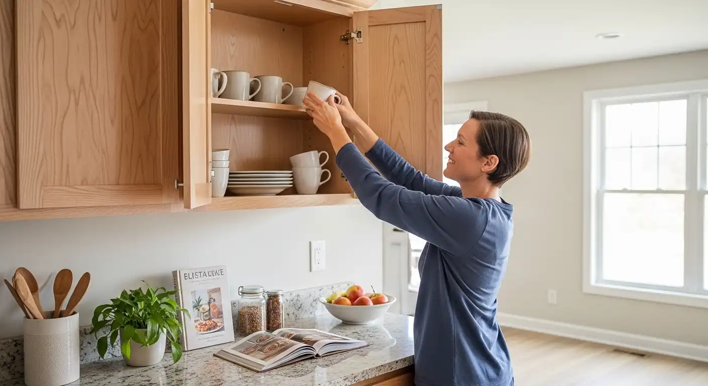 upper wooden kitchen cabinets