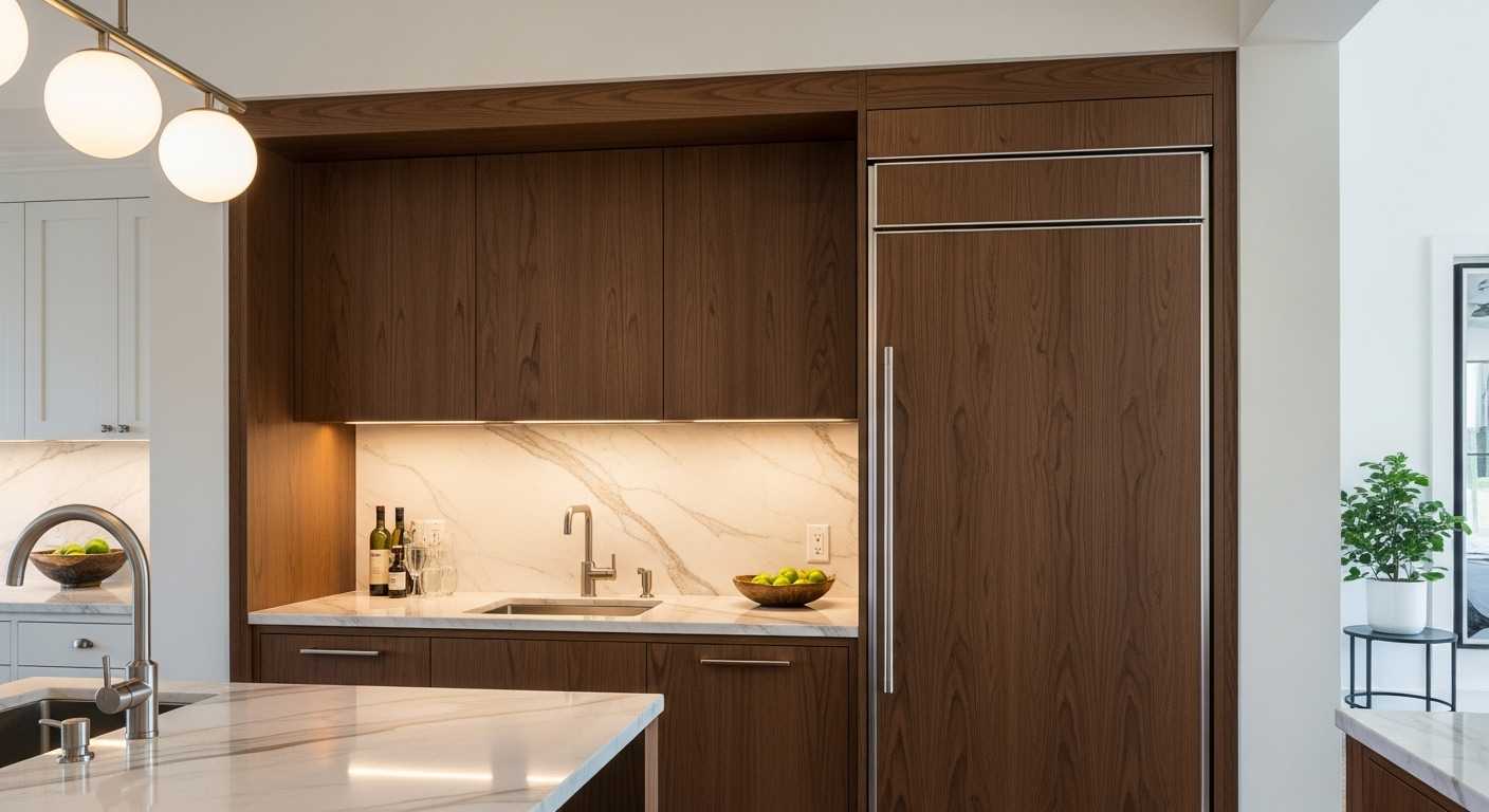 brown wooden kitchen cabinets