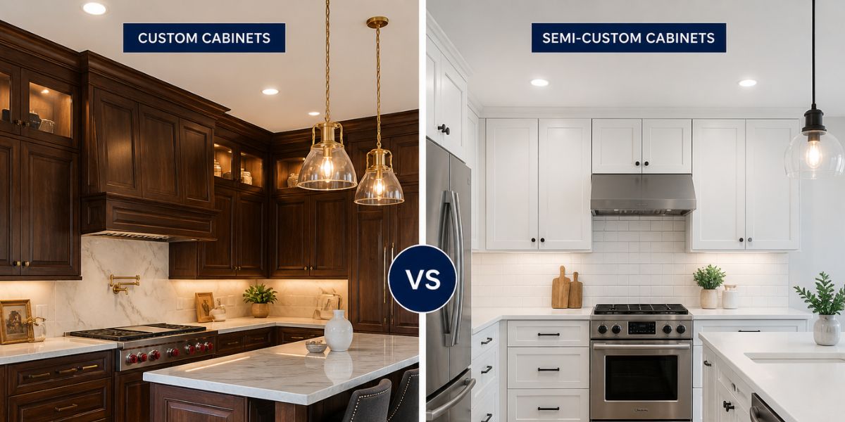 Custom vs semi-custom kitchen cabinets comparison — Glendora Kitchens